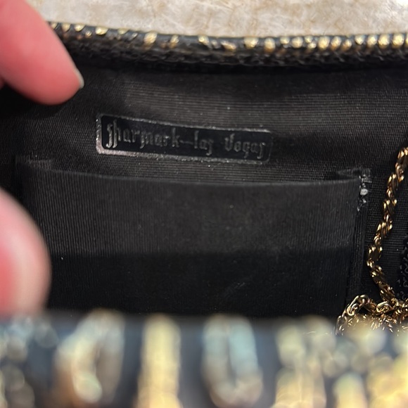 Gorgeous ladies vintage Sharmark Las Vegas clutch purse evening bag with strap! - Picture 8 of 11